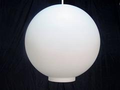 Set of 12 Large Opaline Glass Pendants