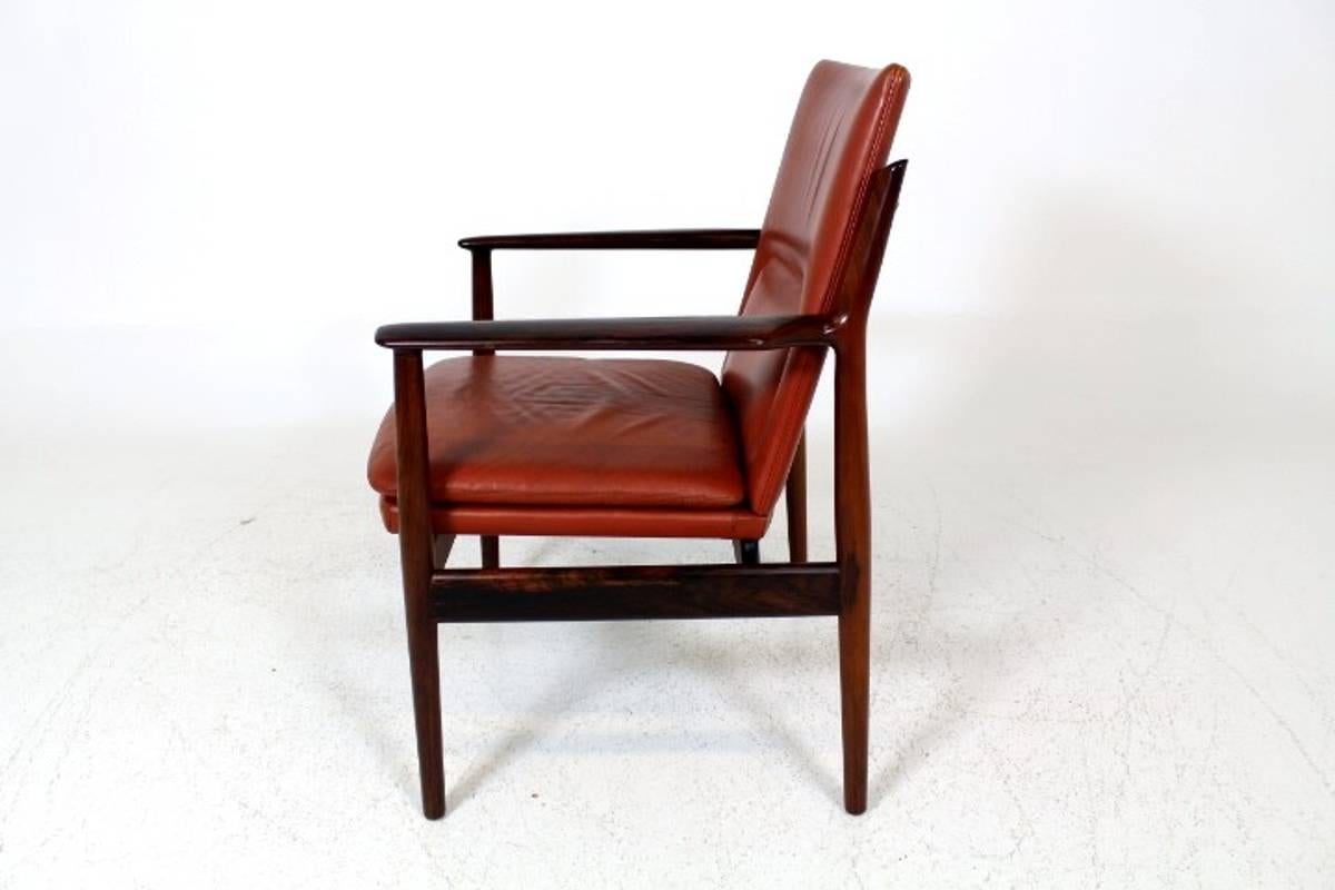 Mid-20th Century Set of Four (4) Armchairs Model 431 Arne Vodder for Sibast Furniture in Denmark For Sale