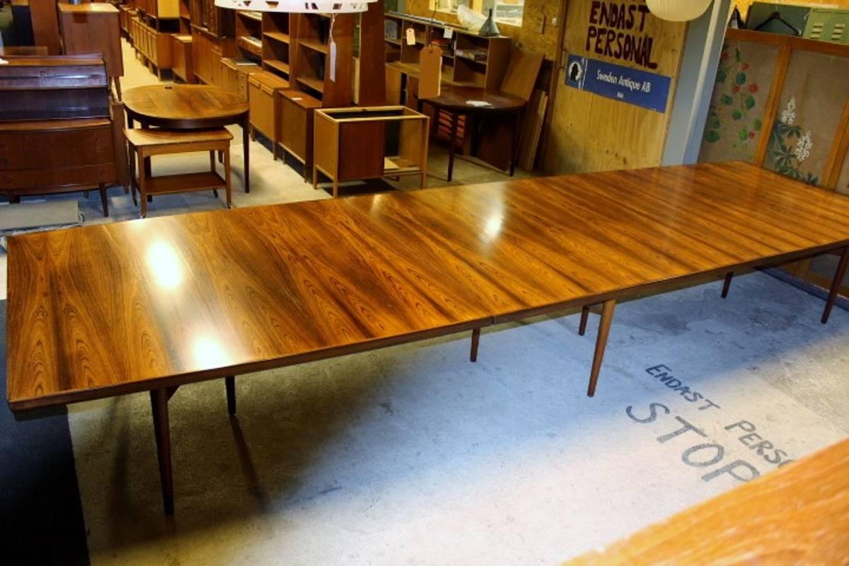 Scandinavian Modern Very Rare and Big Conference Table in Rosewood by Arne Vodder for Sibast Møbler