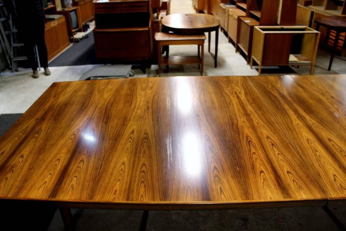Very Rare and Big Conference Table in Rosewood by Arne Vodder for Sibast Møbler In Excellent Condition In Helsingborg, SE