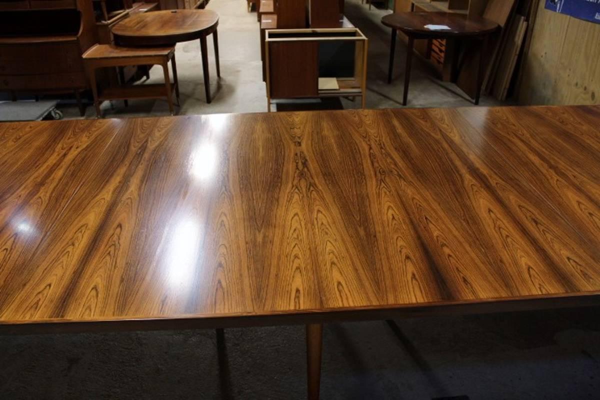 Mid-20th Century Very Rare and Big Conference Table in Rosewood by Arne Vodder for Sibast Møbler