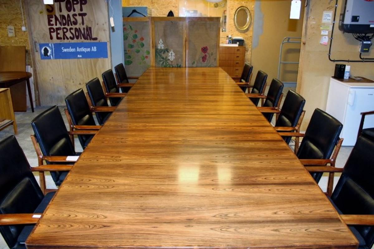 Very Rare and Big Conference Table in Rosewood by Arne Vodder for Sibast Møbler 3