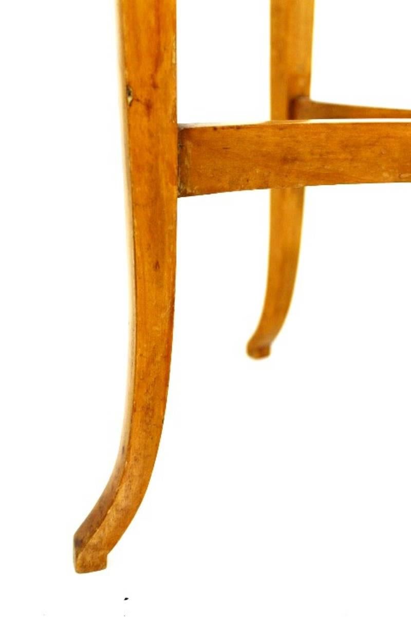 Swedish Small Empire or Biedermeier Tray Table in Flame Birch, circa 1820 For Sale 1