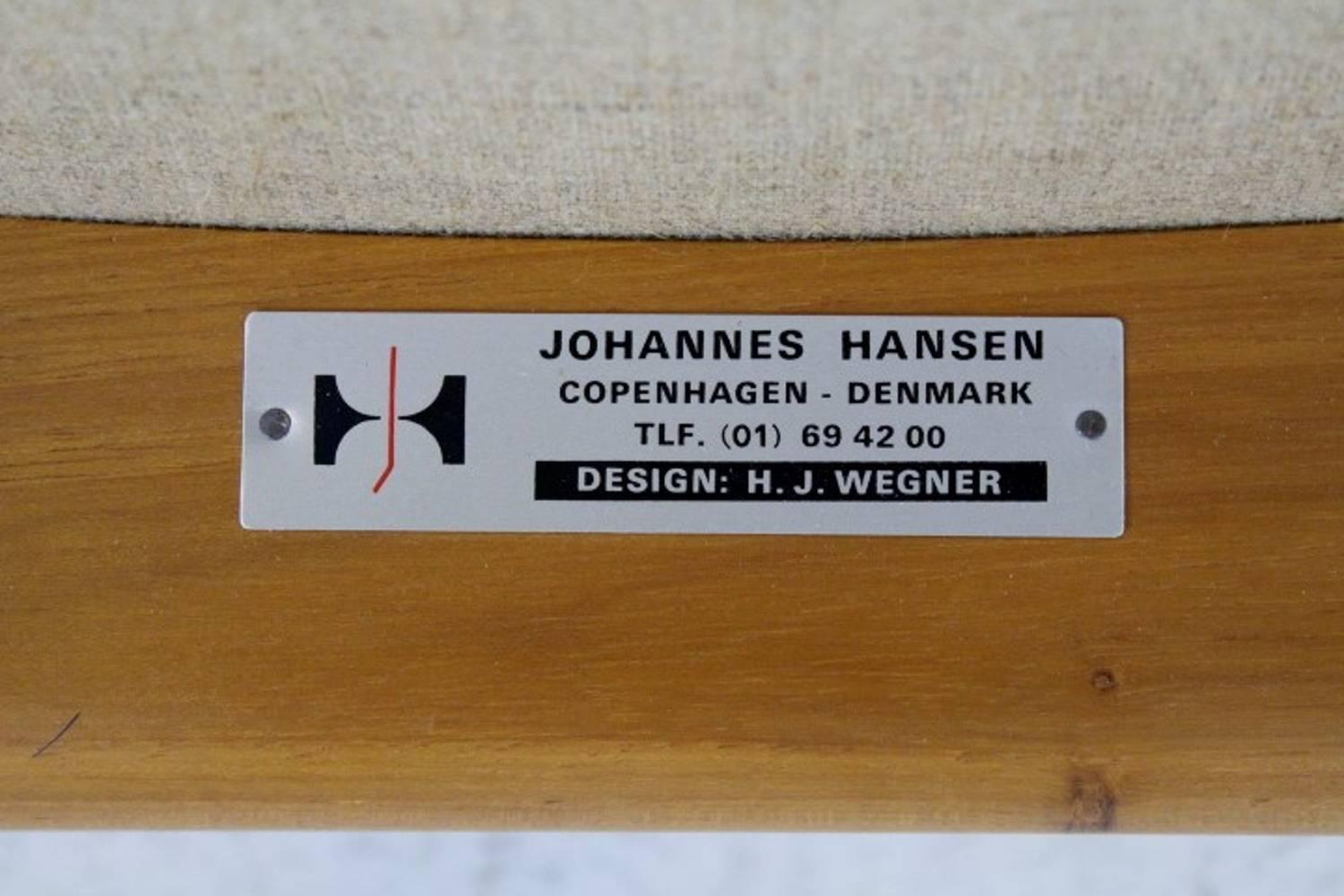 Teak Armchair Model JH513 by Hans J Wegner 1962 for Johannes Hansen, Denmark 3