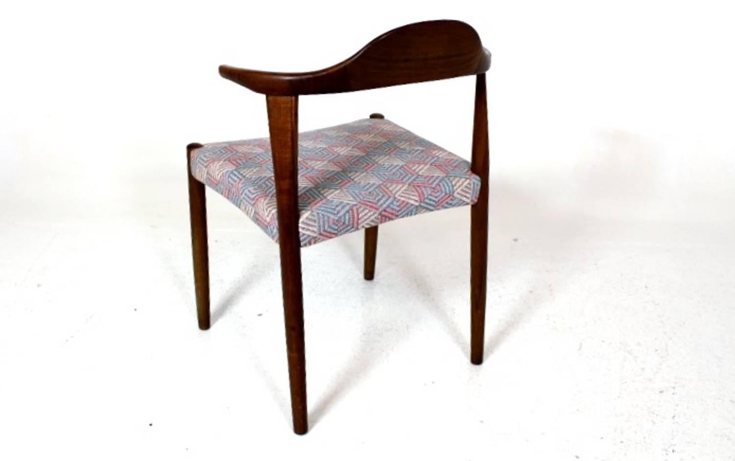 Scandinavian Modern Pair of Bull Horn Chair by Harry Østergaard for Randers Møbelfabrik Teak For Sale