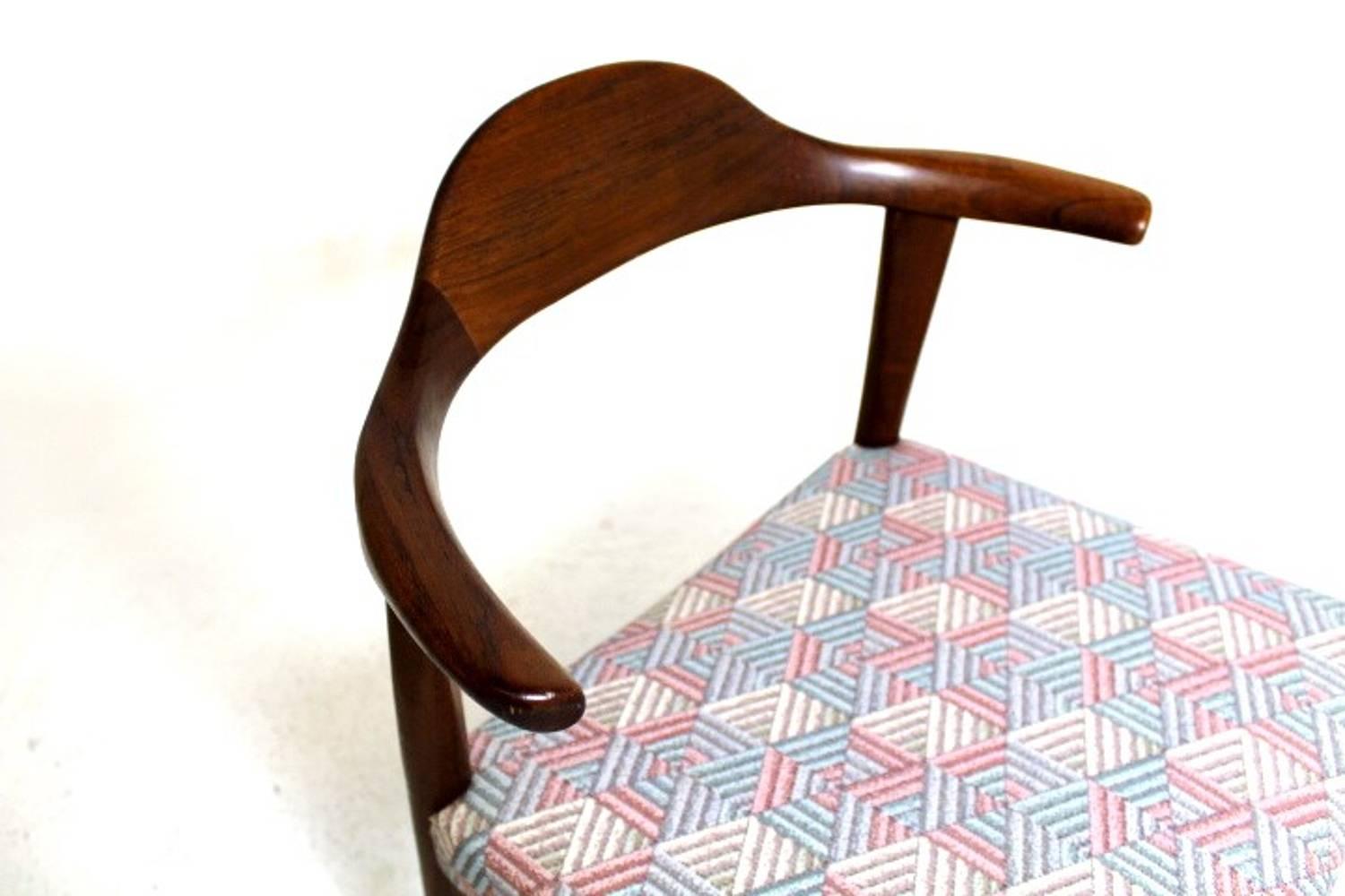 Pair of Bull Horn Chair by Harry Østergaard for Randers Møbelfabrik Teak In Good Condition For Sale In Helsingborg, SE