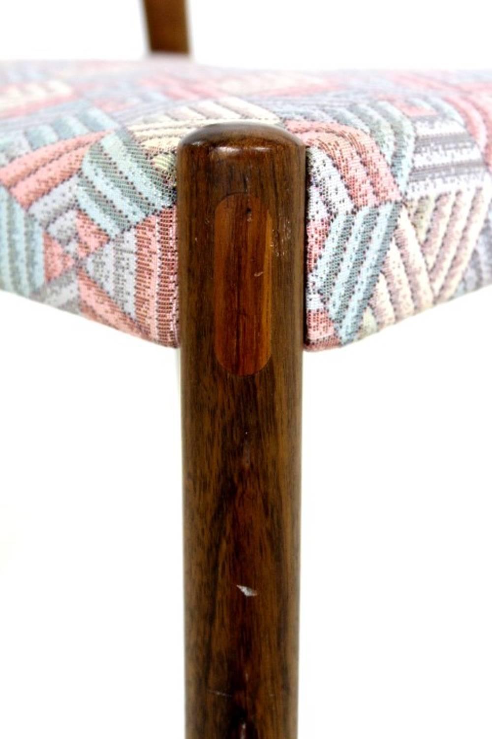 Pair of Bull Horn Chair by Harry Østergaard for Randers Møbelfabrik Teak For Sale 1