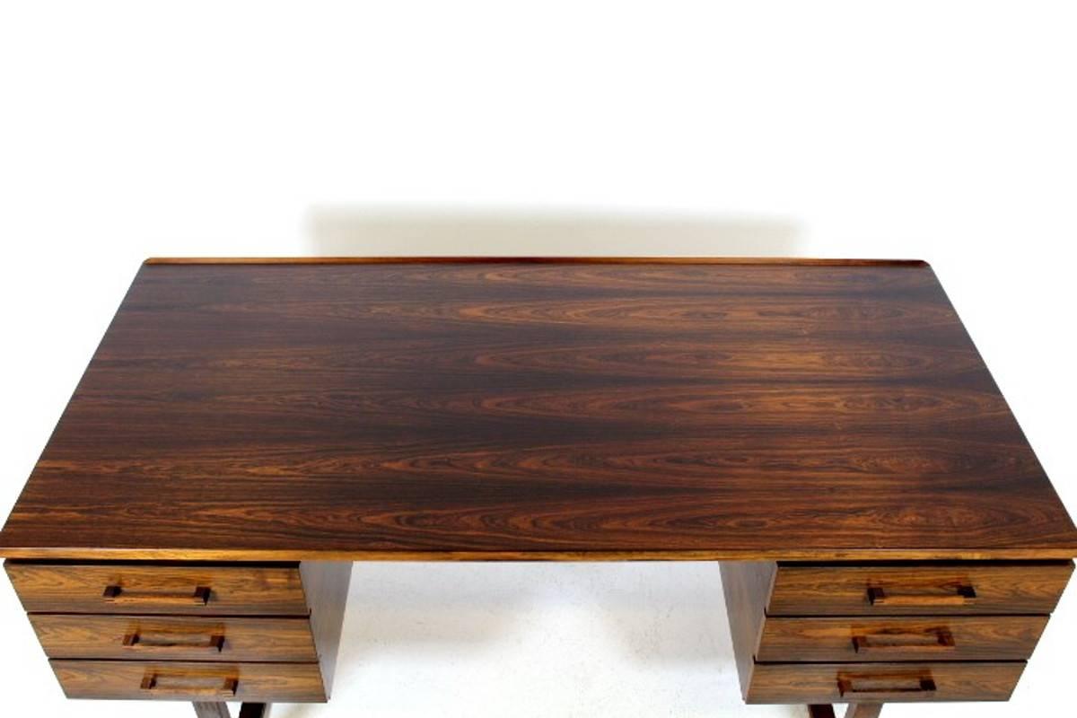 Danish Rare Rosewood Desk Designed by Kai Kristiansen for Preben Schou Andersen