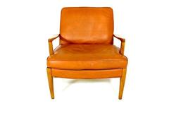 Rare Scandinavian Lounge Chair Model "Löven" Designed by Arne Norell