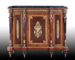 Pair of Mid-19th Century French Inlay Cabinet, Napoleon III