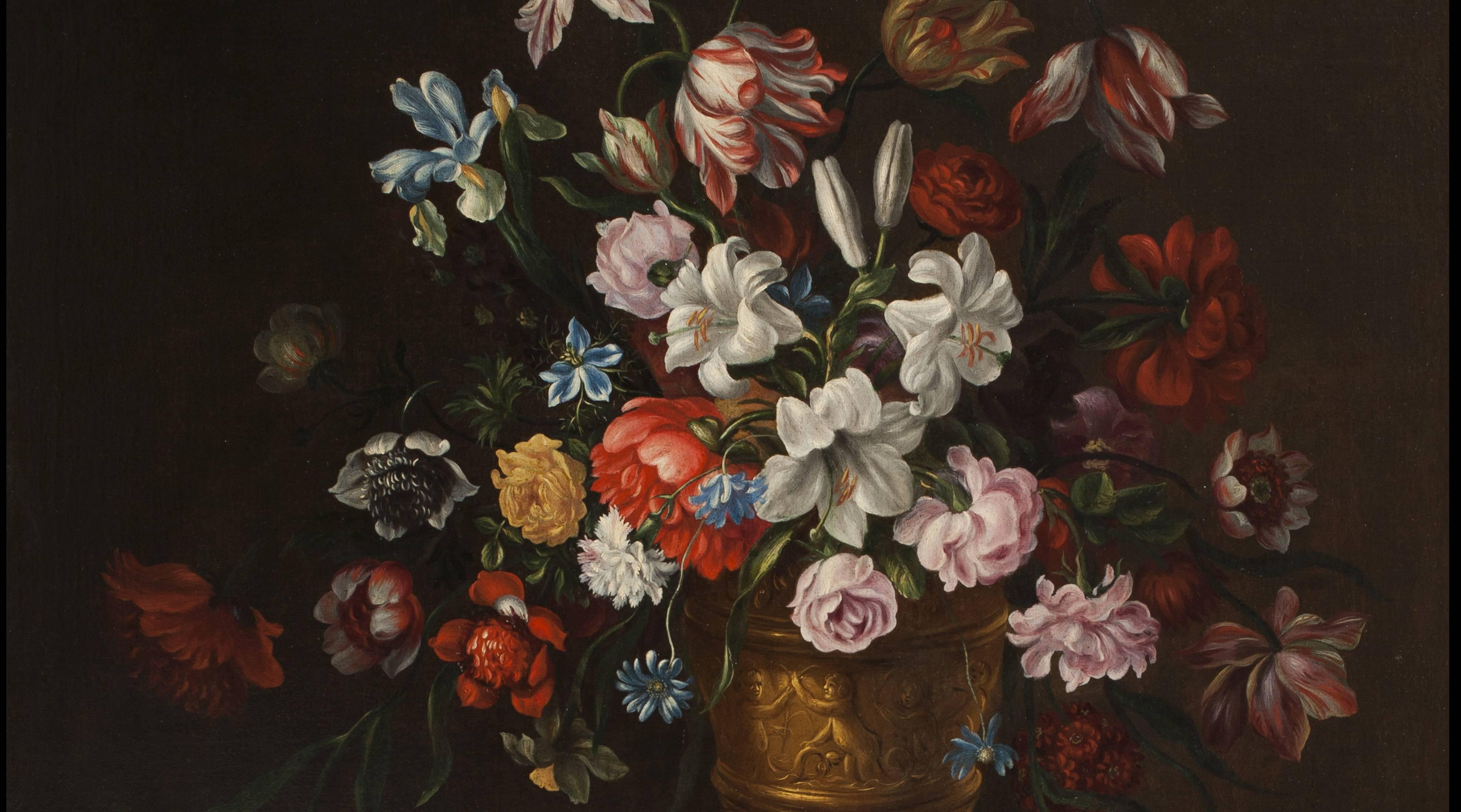 Giovanni Stanchi Dei Fiori, Pair of Painting 