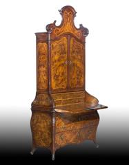 18th Century Lombard Walnut Bureau Cabinet