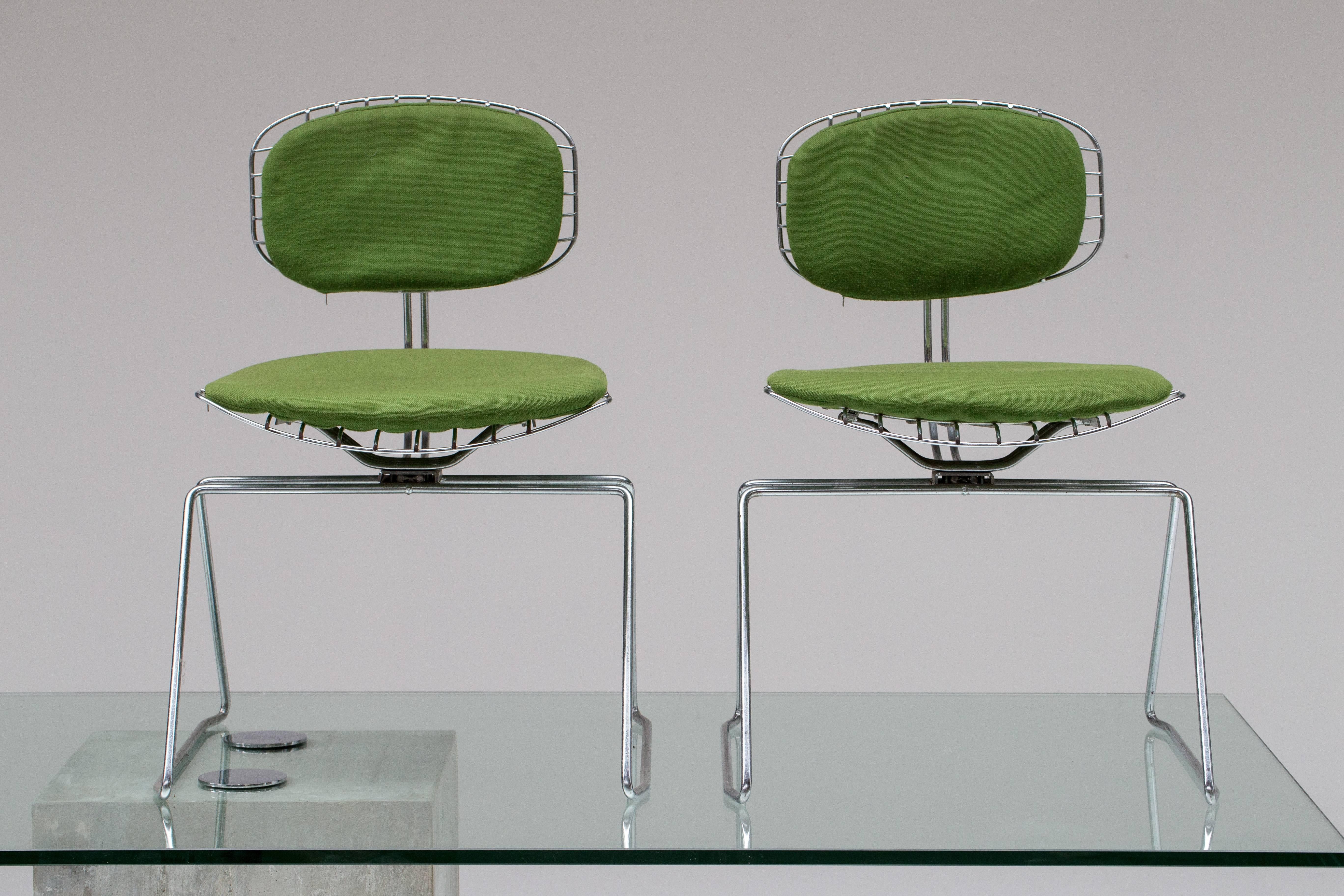 Steel Beaubourg Chairs by Michel Cadestin and Georges Laurent For Sale