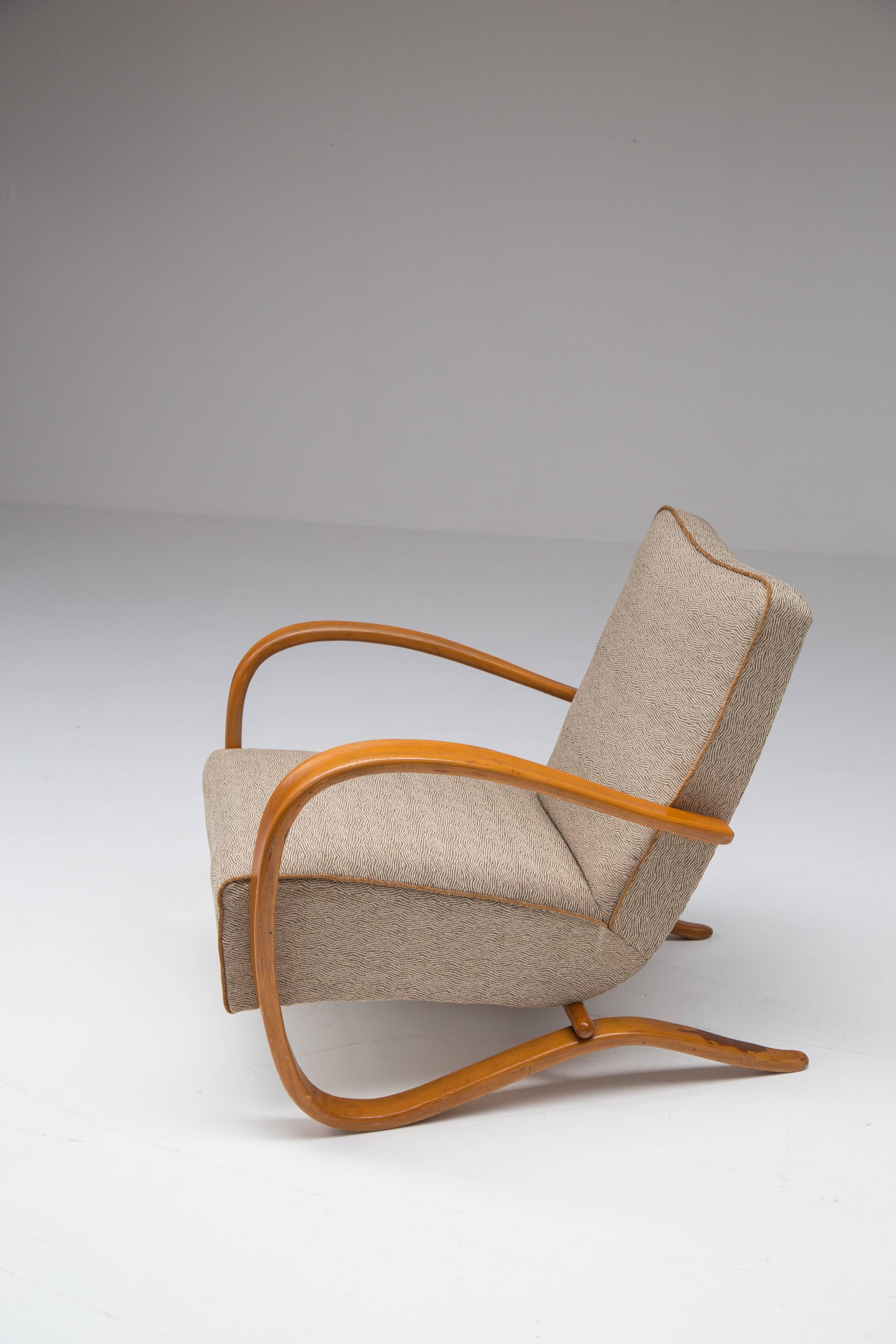 Art Deco Halabala Lounge Chair For Sale