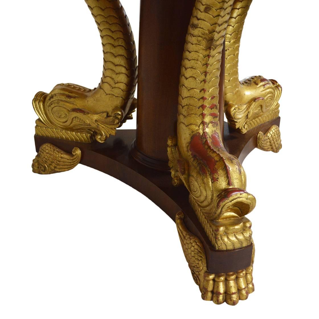 20th Century Koi Fish Pedestal Dining Table