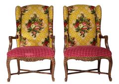 Custom Designer Armchairs with Pierre Frey Fabric