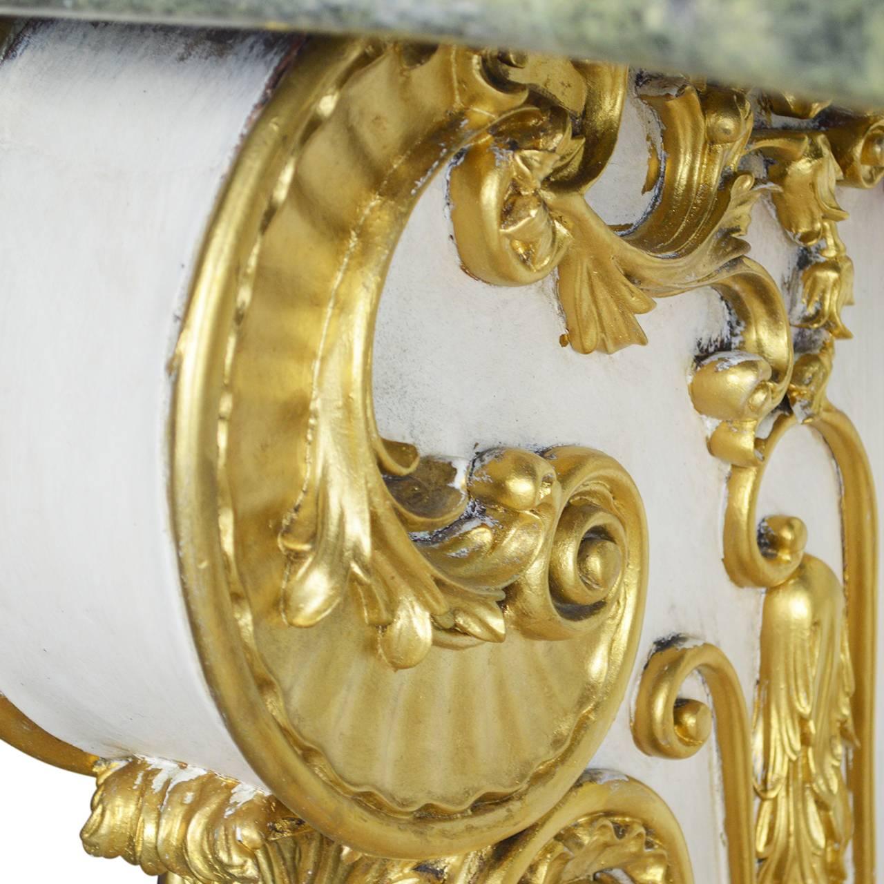French Fragment Marble Top Console 3