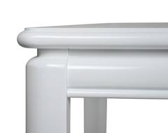 White Lacquer Fretwork Dining Table