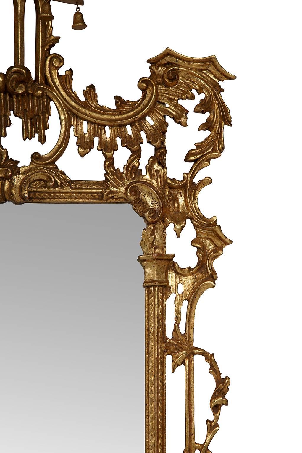 Italian Gilt Chippendale Mirror 1