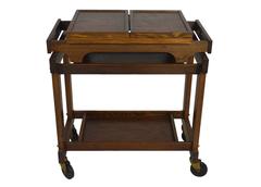 Midcentury Bar Cart with Tray