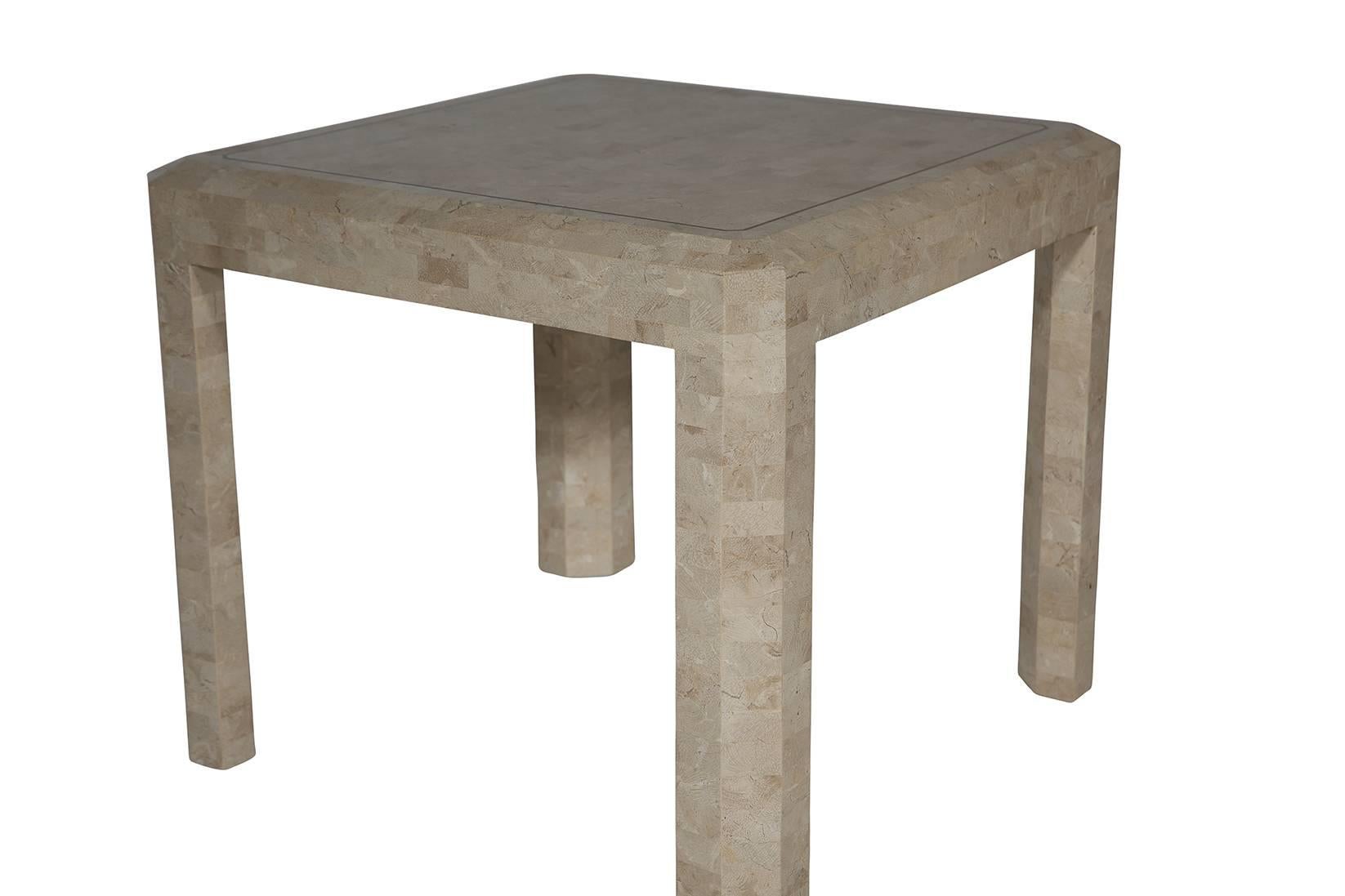 Maitland Smith Tessellated Side Table In Excellent Condition For Sale In Cincinnati, OH