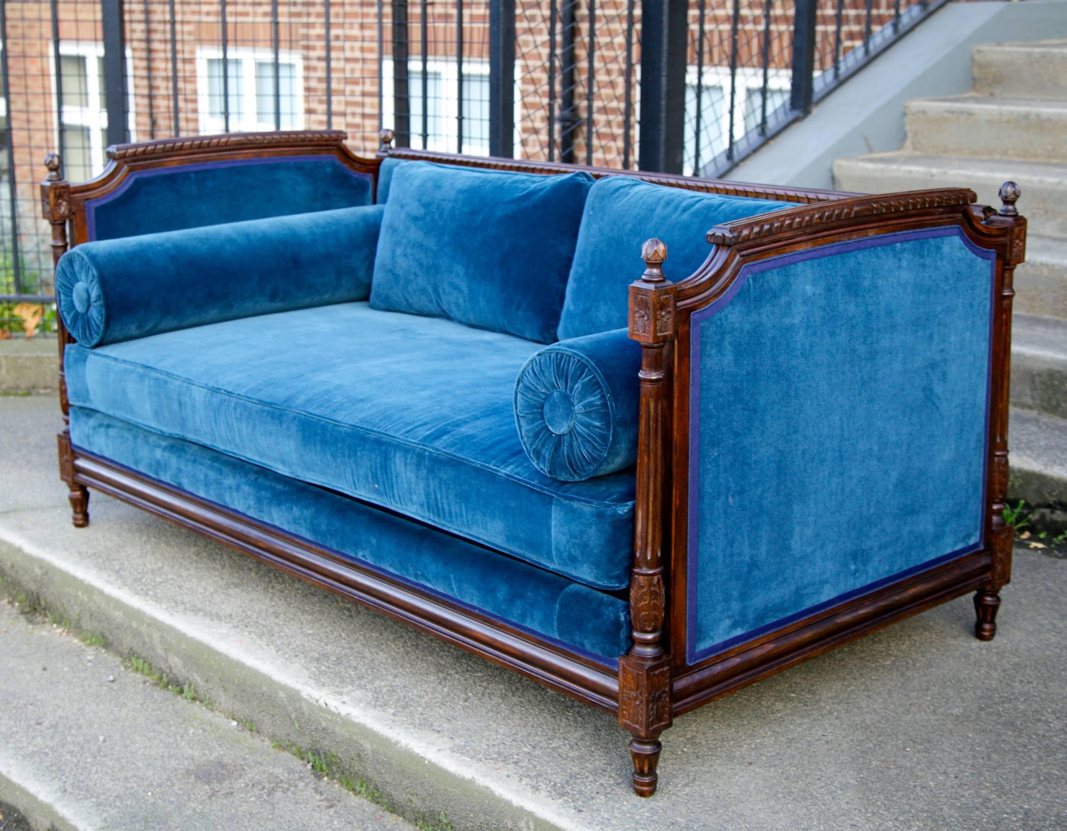 British French Louis XVI Style Sofa For Sale