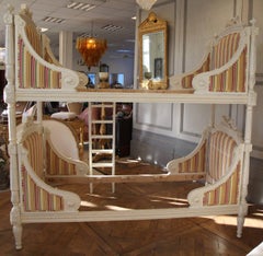 Louis XVI Style Bunk Beds/Matching Pair of Single Beds Made by La Maison London
