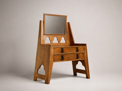 Rare Liberty & Co. Oak Dressing Table, Registered Design No. 232372, c.1896