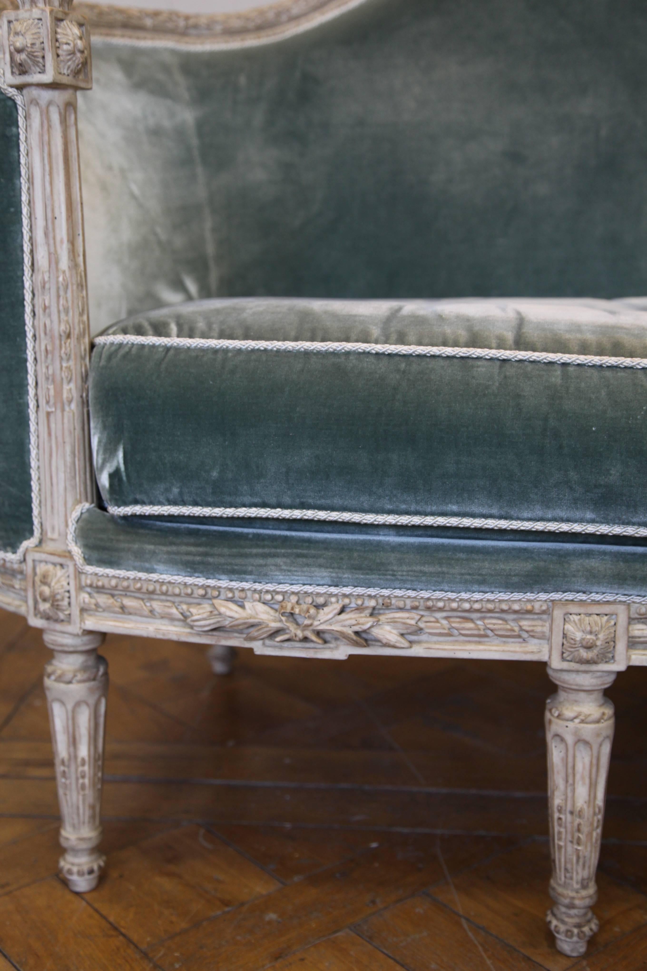 Contemporary Louis XVI Style Corbeille Sofa Reproduced by La Maison London