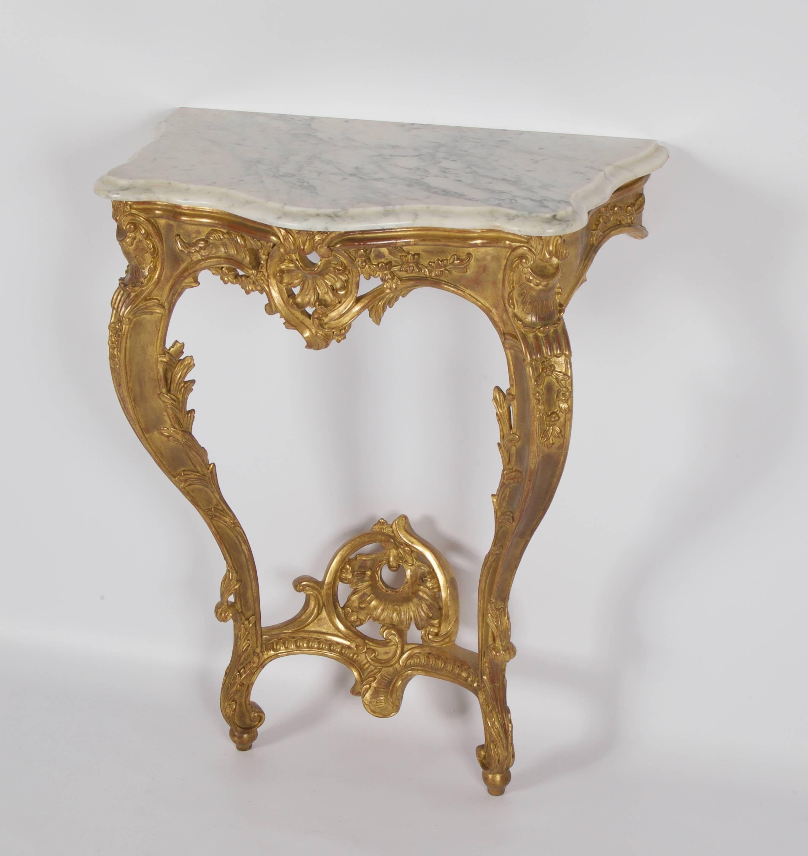 Hand-Carved Louis XV Style Consoles