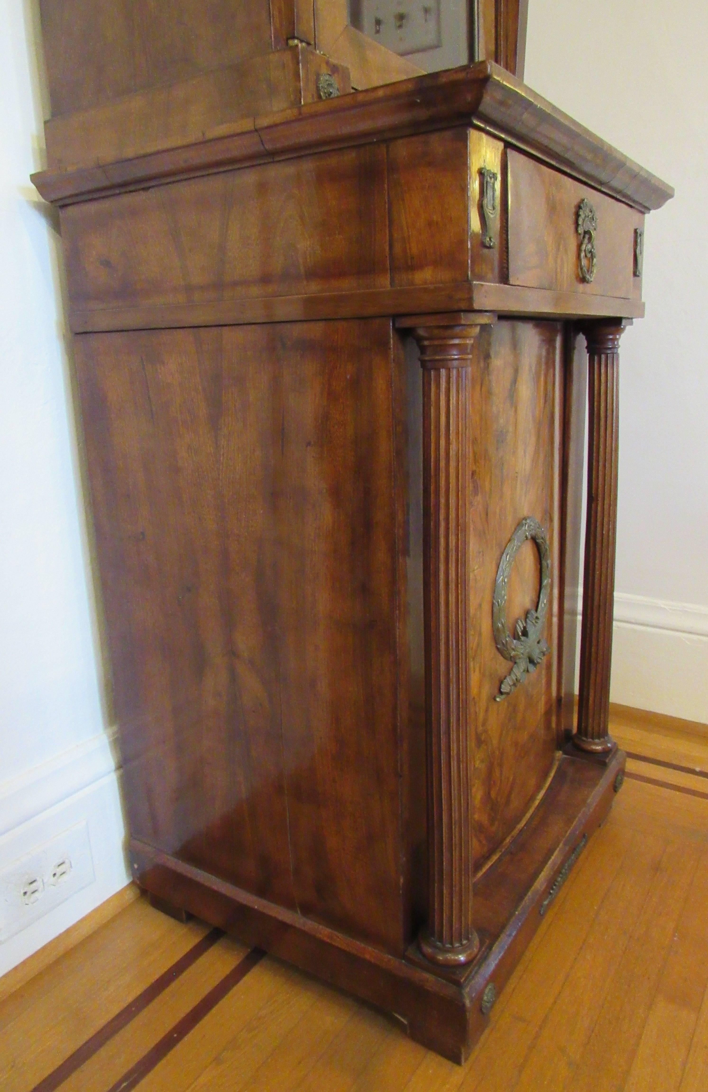 Empire Revival French Empire Cabinet 19th Century, Mahogany with Ormolu Mounts For Sale
