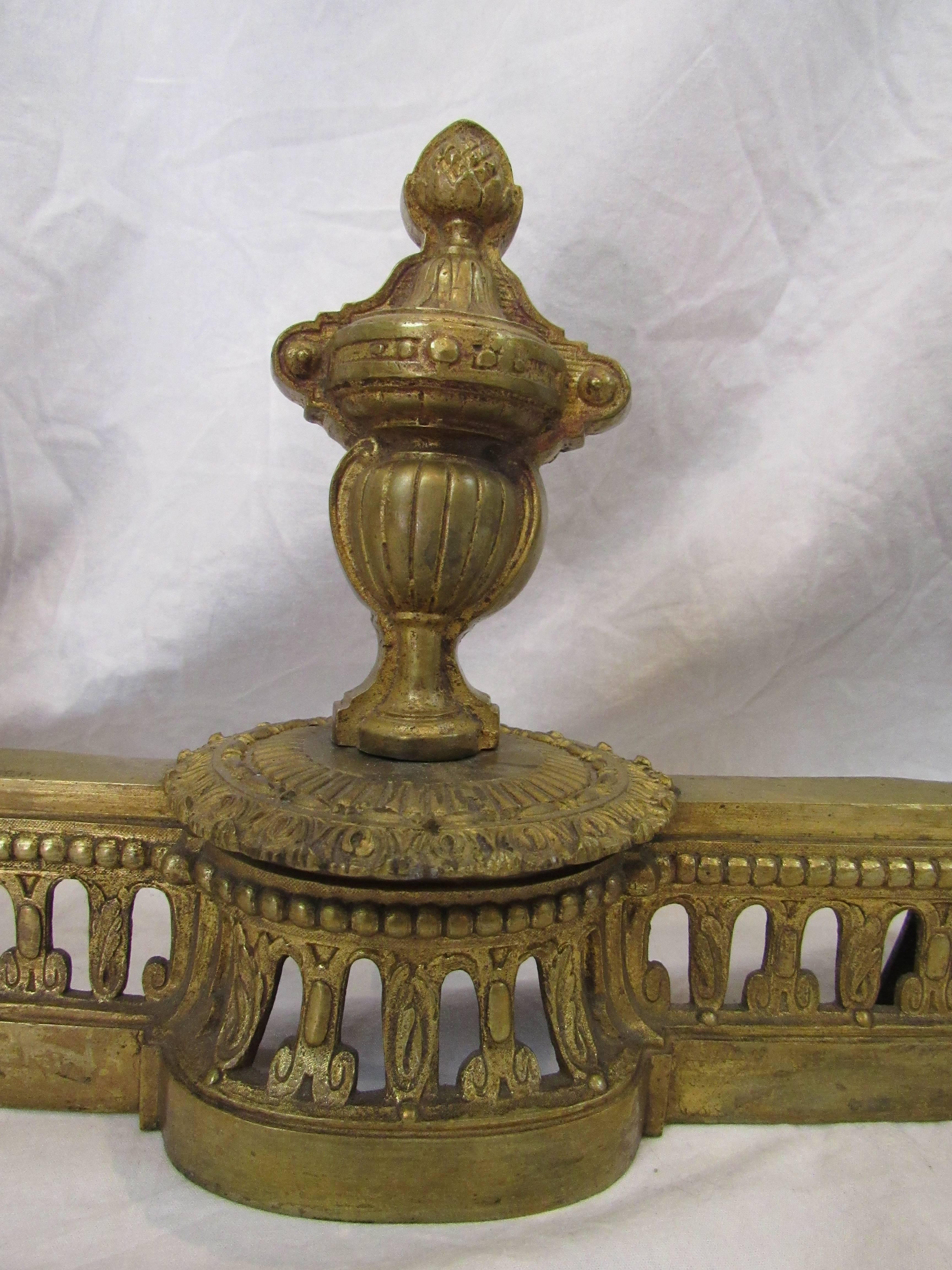 French Ormolu Fireplace Fender, 19th Century In Good Condition In Seattle, WA