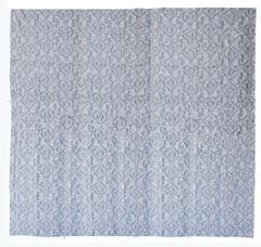 Double Damask Hand-Printed 100% Linen Square Tablecloth