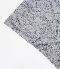 Double Damask Handprinted 100% Linen Rectangular Tablecloth
