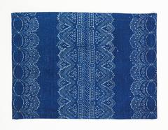 Vintage Indigo Hungarian Placemats, Set of Four