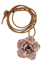 Pink Gardenia Pendant or Brooch by OMV