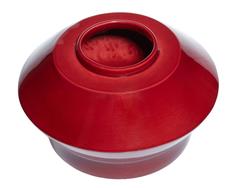 Red Handmade and Glazed Ceramic Vase by OMV