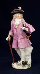 Meissen Porcelain Figure of the Squire of Alsatia, circa 1754