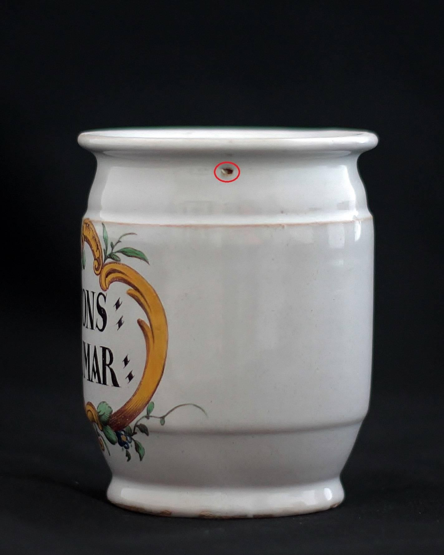 Hagueneau 'France, Est' Faience, Three Pillboxes, 18th Century For Sale 2