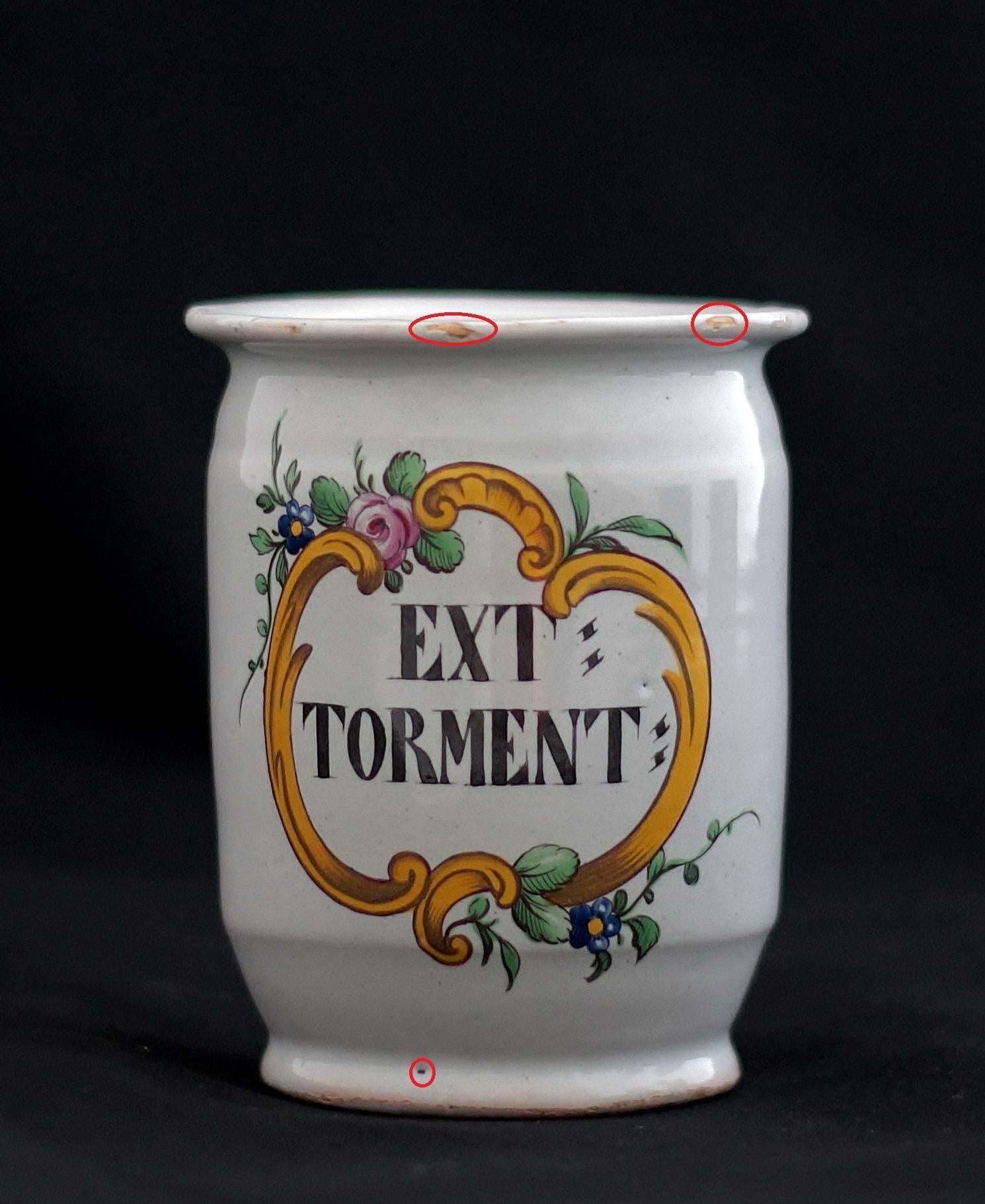 Hagueneau 'France, Est' Faience, Three Pillboxes, 18th Century For Sale 4