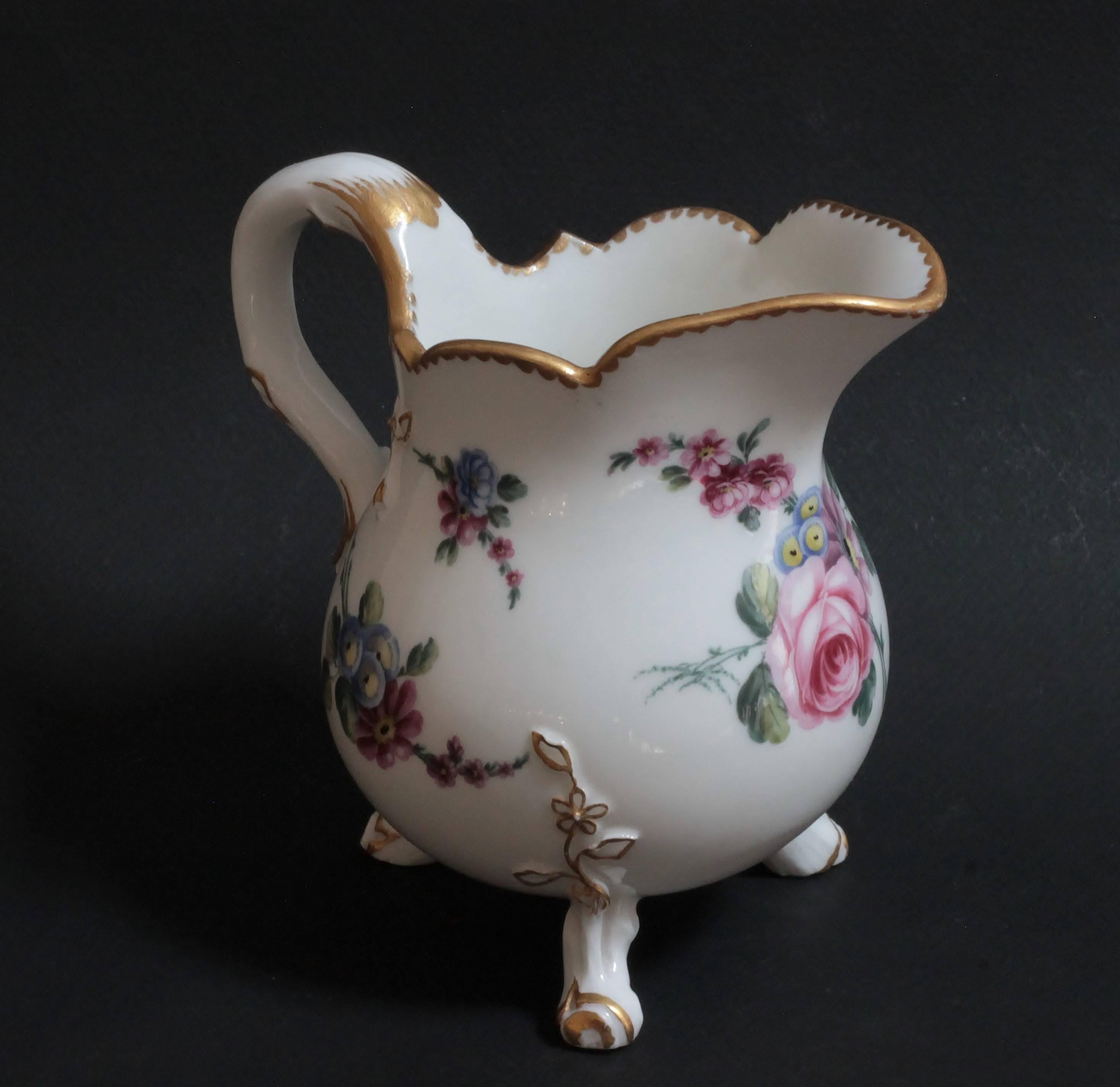 French Sevres Porcelain Milk Jug, circa 1767