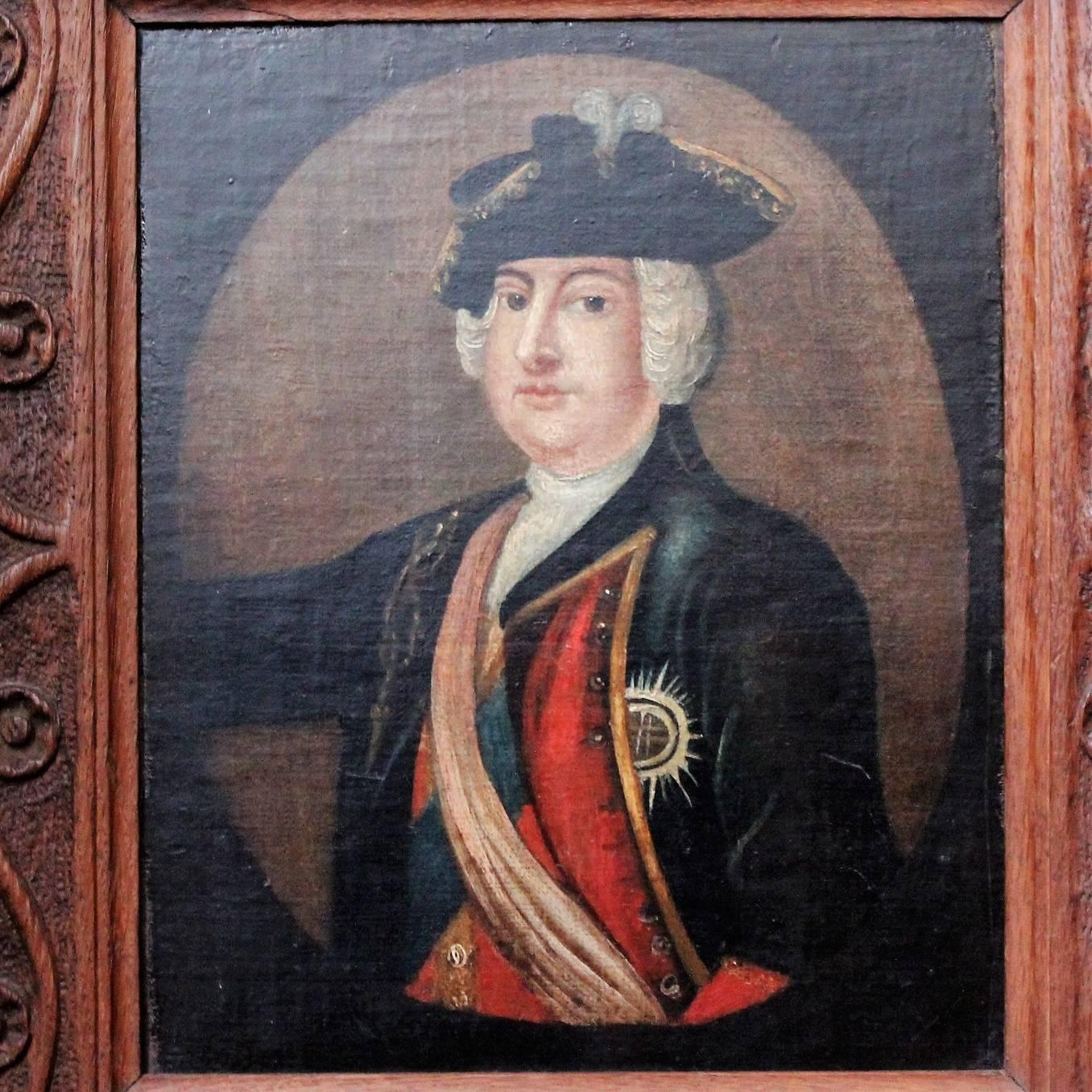 Baroque Rare Portrait Prince William Duke of Cumberland For Sale