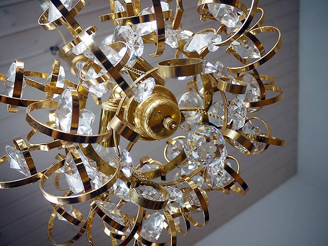 sputnik chandelier gold