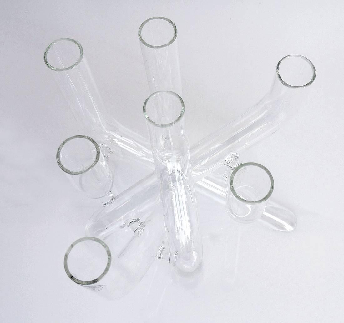 European Mistic Candle Holder/Vase in Clear Glass by Arik Levy for Gaia & Gino