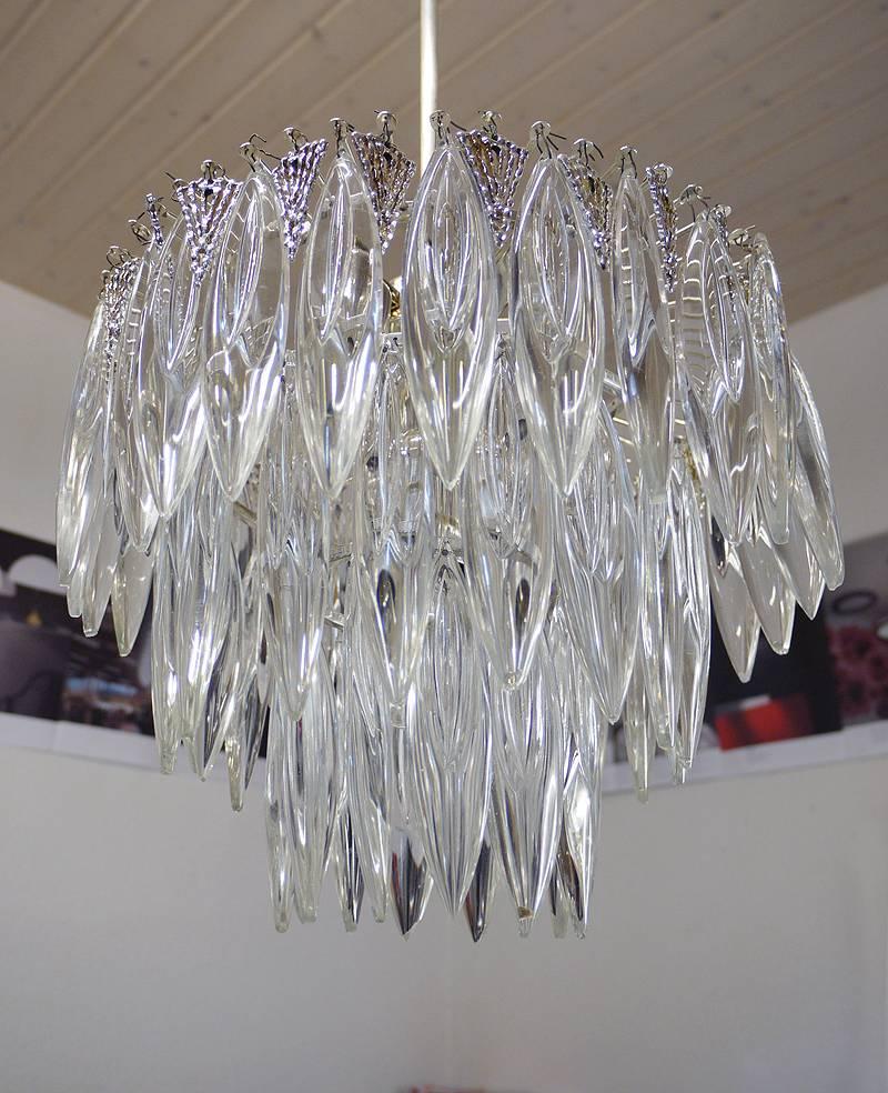 Austrian Crystal Glass Chandelier by Bakalowits & Sons, Vienna