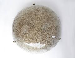 Amber Murano Glass Flush Mount Light by Hillebrand, Germany