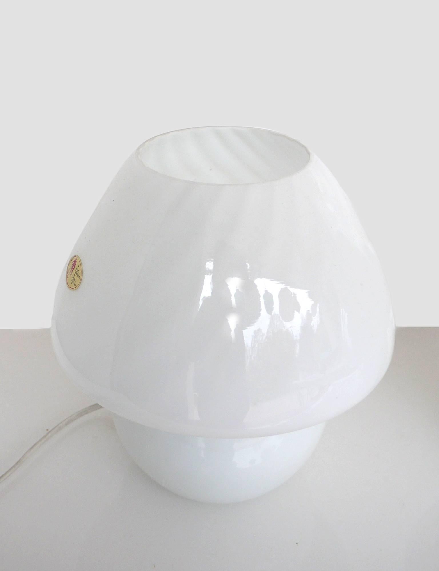 murano glass mushroom lamp