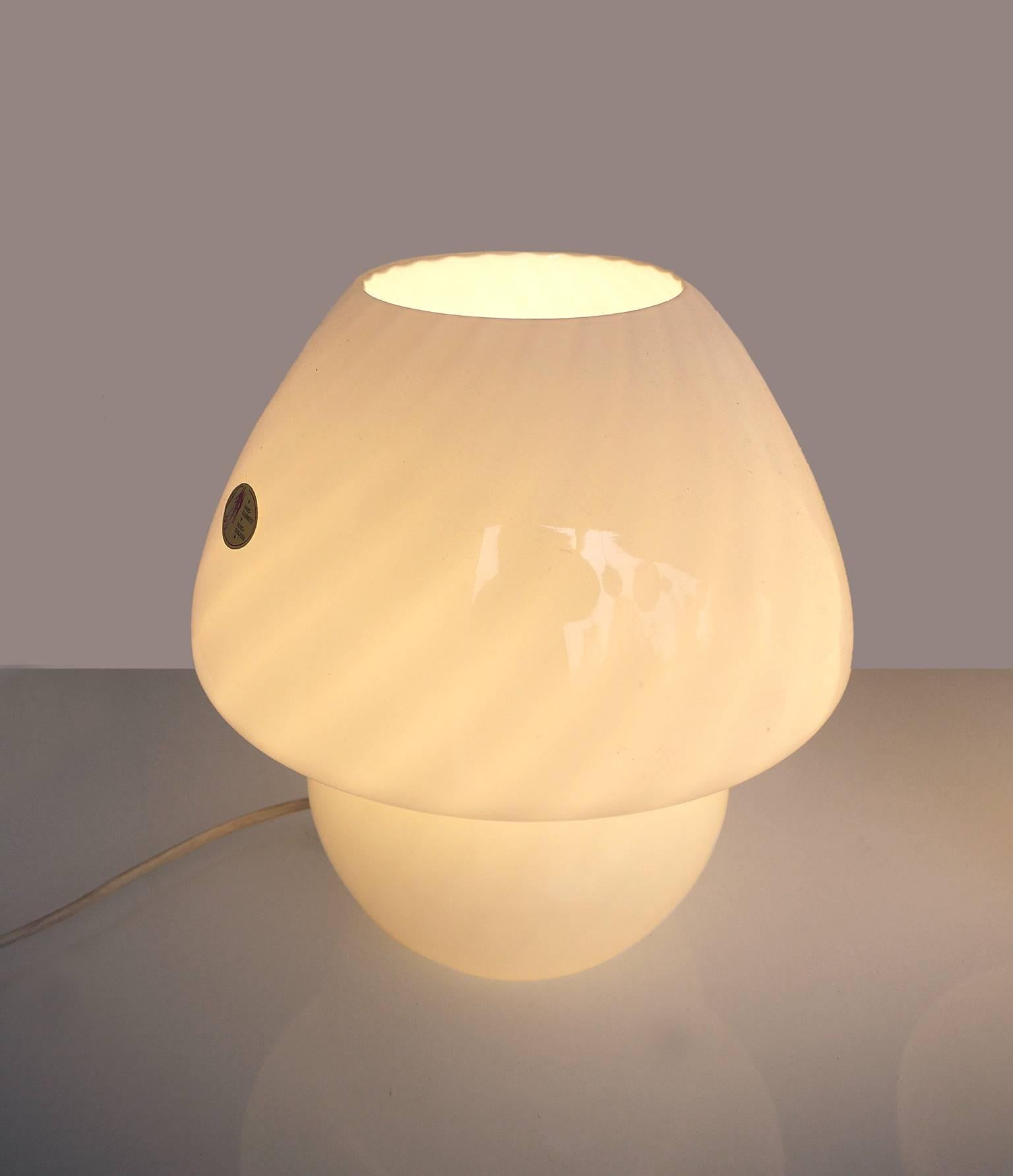 murano lamp mushroom