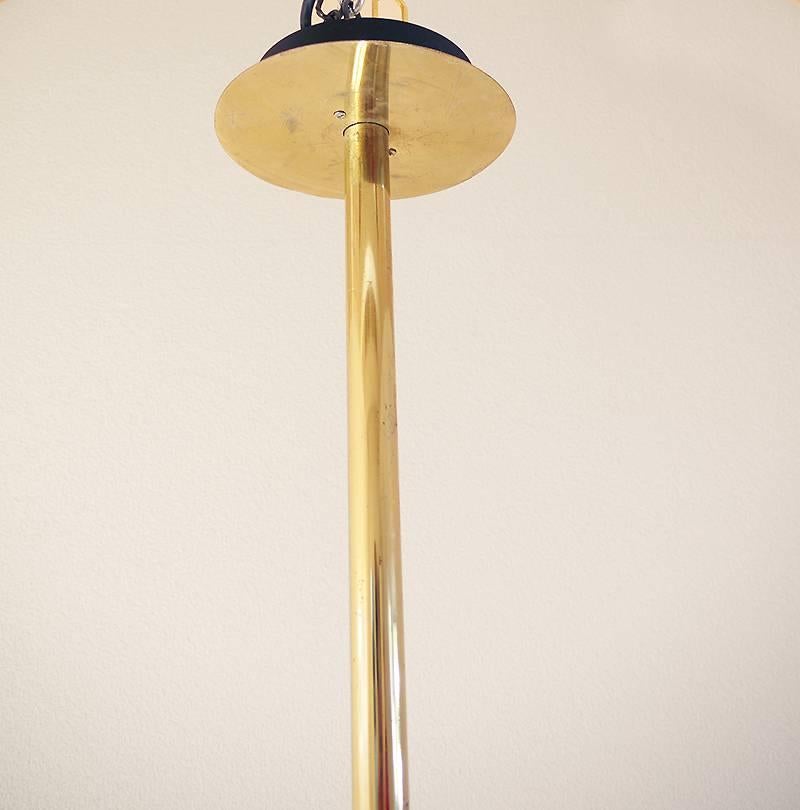 Late 20th Century Huge Lyndon Brass Ceiling Light by Vico Magistretti for O-Luce, 1977