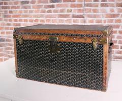 Splendid Goyard Ainé Steamer Shoe Trunk, circa 1910s